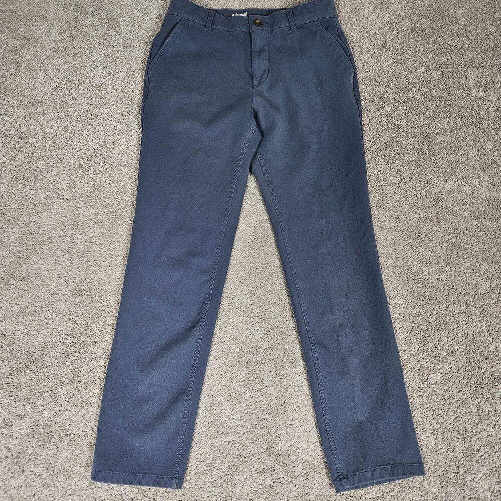Mugsy Pants Men's 32X30 Blue Chino Real Teals Stretch Preppy Casual Minimalist